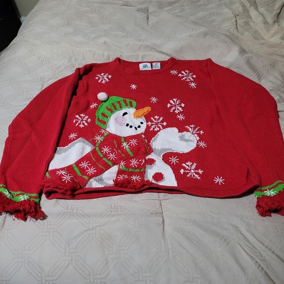 Tierra Girl vintage Christmas sweater size 14 - Picture 2 of 7